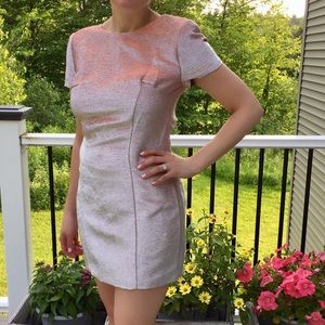 Express Metallic Rose Gold/Silver Dress